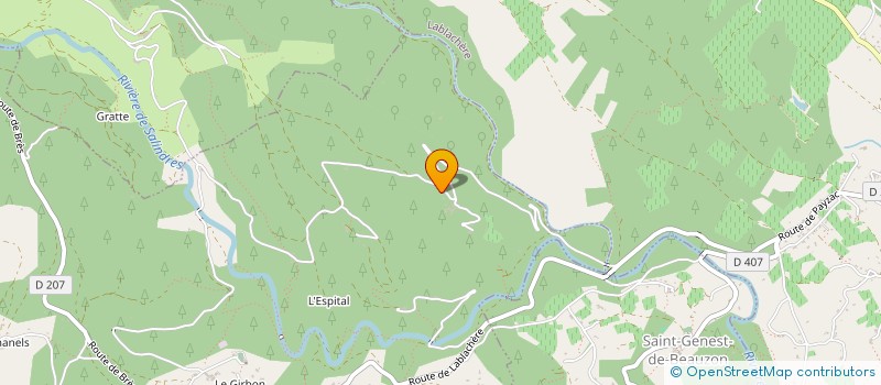 localisation de l'entreprise MONSIEUR MICHEL CROUZET  PAYZAC