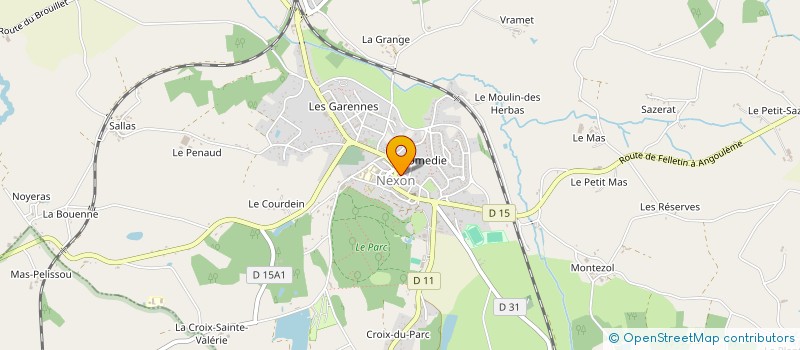 localisation de l'entreprise MONSIEUR MICHEL CROZET-ROBIN à NEXON