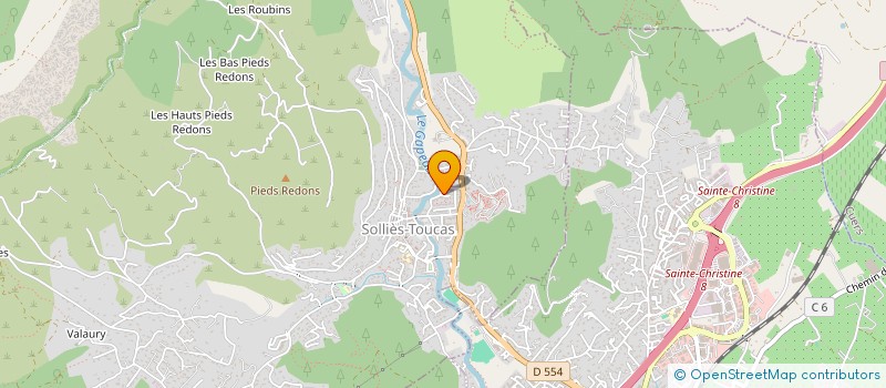 localisation de l'entreprise MONSIEUR MICHEL CUESTA  SOLLIES-TOUCAS