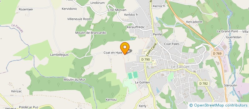 localisation de l'entreprise MONSIEUR MICHEL CUMONT  LE FAOUET