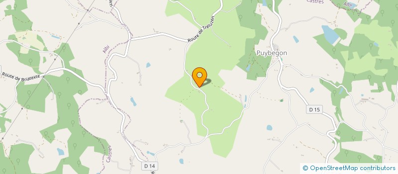 localisation de l'entreprise MONSIEUR MICHEL CURBALE  PUYBEGON