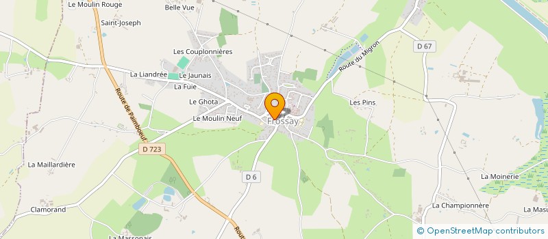 localisation de l'entreprise MONSIEUR MICHEL CZERWINSKI  FROSSAY