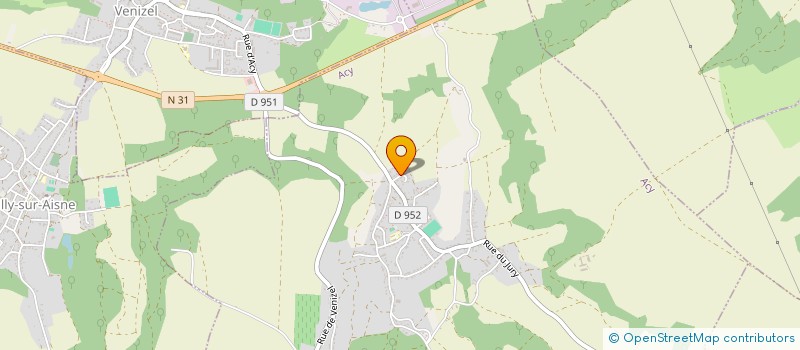 localisation de l'entreprise MONSIEUR MICHEL D'APOLITO  ACY