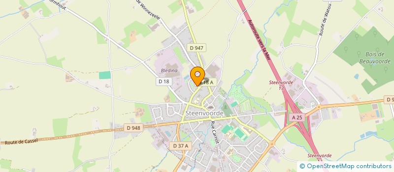localisation de l'entreprise MONSIEUR MICHEL D'HAUDT à STEENVOORDE