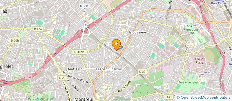 localisation de l'entreprise MONSIEUR MICHEL DA CUNHA à MONTREUIL