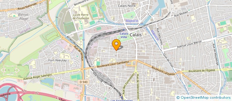 localisation de l'entreprise MONSIEUR MICHEL DAENS  CALAIS