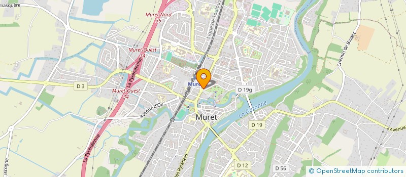 localisation de l'entreprise MONSIEUR MICHEL DAGOURET  MURET