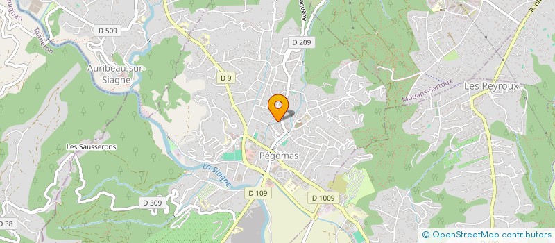 localisation de l'entreprise MONSIEUR MICHEL DAHMANE  PEGOMAS