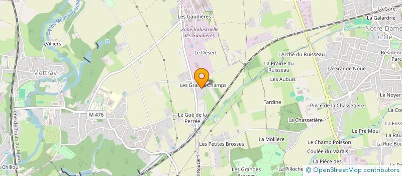 localisation de l'entreprise MONSIEUR MICHEL DALENCON  METTRAY