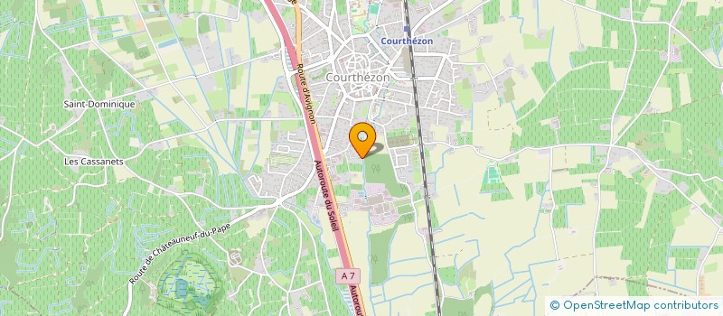 localisation de l'entreprise MONSIEUR MICHEL DALLE  COURTHEZON