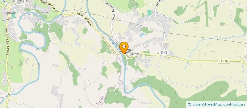 localisation de l'entreprise MONSIEUR MICHEL DALLEMANE  BIDACHE