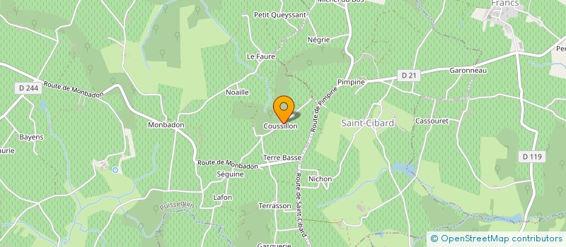 localisation de l'entreprise MONSIEUR MICHEL DALLET  PUISSEGUIN