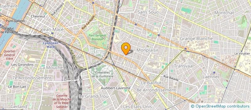 localisation de l'entreprise MONSIEUR MICHEL DAMESIN  LYON