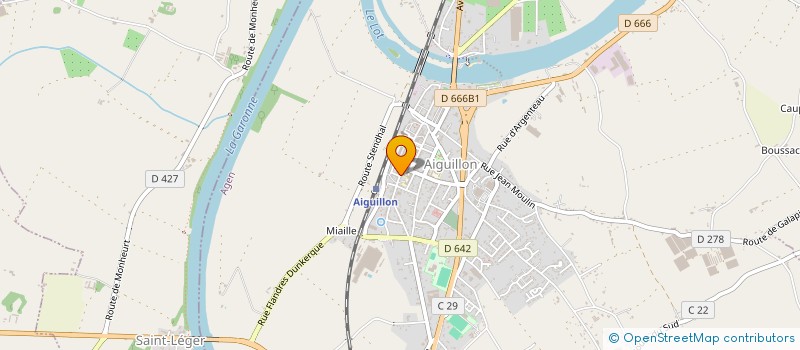 localisation de l'entreprise MONSIEUR MICHEL DAMEZ  AIGUILLON