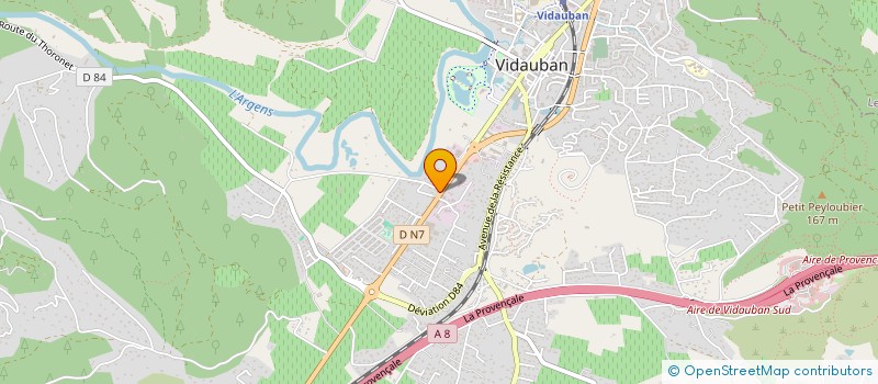 localisation de l'entreprise MONSIEUR MICHEL DAMEZ  VIDAUBAN