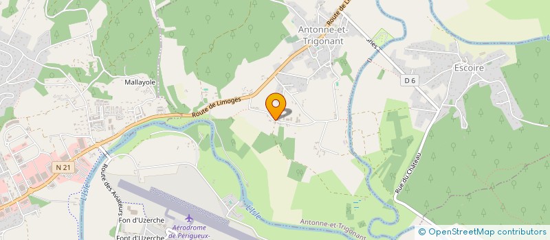 localisation de l'entreprise MONSIEUR MICHEL DANIEL  ANTONNE-ET-TRIGONANT