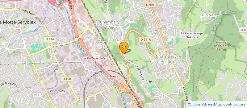 localisation de l'entreprise MONSIEUR MICHEL DANTIN  CHAMBERY