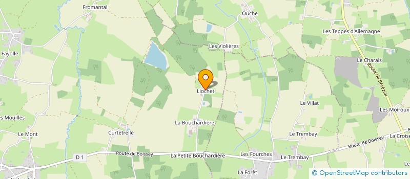 localisation de l'entreprise MONSIEUR MICHEL DARBON  CHEVROUX