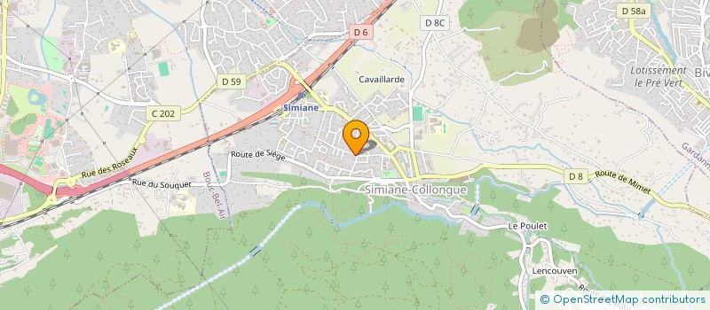 localisation de l'entreprise MONSIEUR MICHEL DARDAILLON  SIMIANE-COLLONGUE