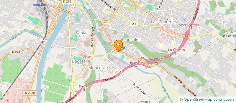 localisation de l'entreprise MONSIEUR MICHEL DARODES à MONTAUBAN
