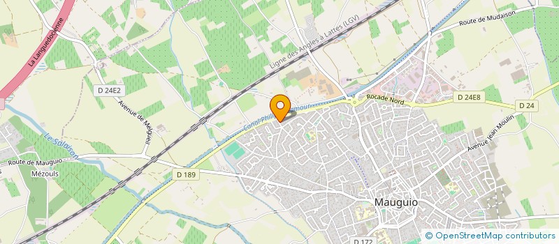 localisation de l'entreprise MONSIEUR MICHEL DARRICAU  MAUGUIO