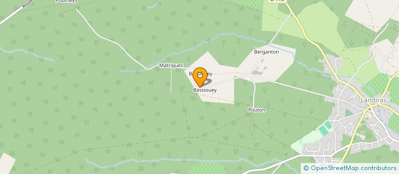 localisation de l'entreprise MONSIEUR MICHEL DARRIET  LANDIRAS