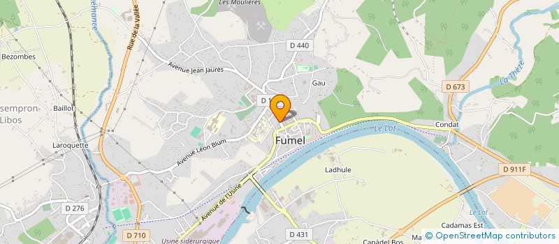 localisation de l'entreprise MONSIEUR MICHEL DARTHIAL  FUMEL