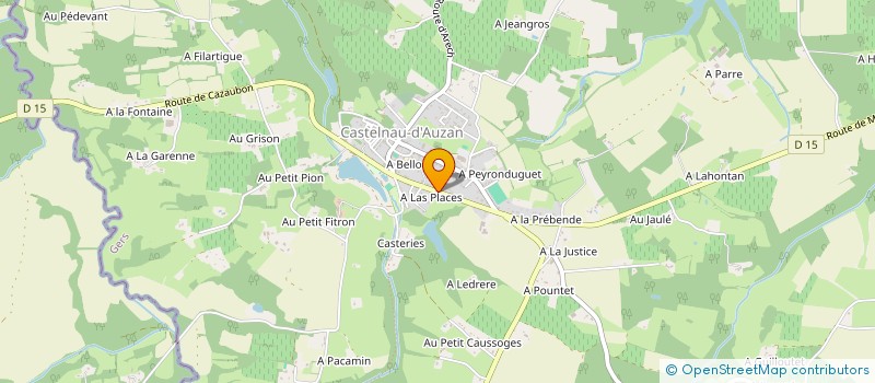 localisation de l'entreprise MONSIEUR MICHEL DASPE  CASTELNAU D'AUZAN LABARRERE