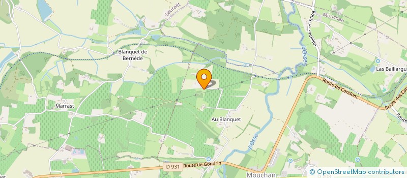 localisation de l'entreprise MONSIEUR MICHEL DAUGE  GONDRIN