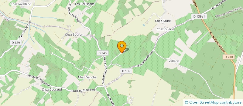 localisation de l'entreprise MONSIEUR MICHEL DAUNAS  CHENAC-SAINT-SEURIN-D'UZET