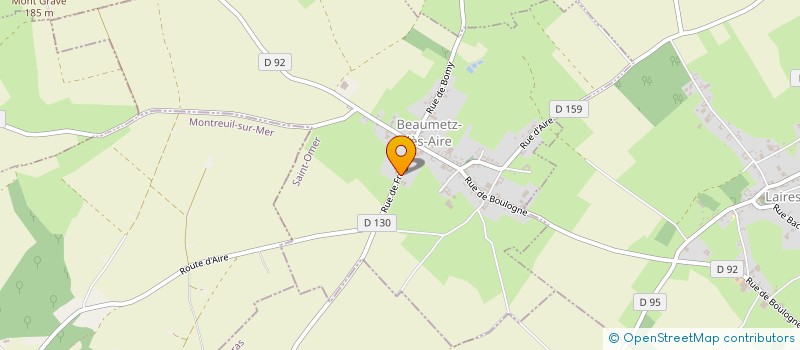 localisation de l'entreprise MONSIEUR MICHEL DAUSSE  BEAUMETZ-LES-AIRE