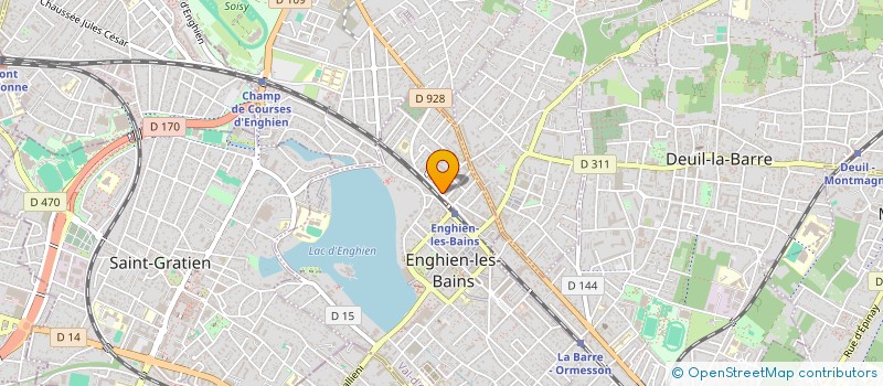 localisation de l'entreprise MONSIEUR MICHEL DAVID  ENGHIEN-LES-BAINS