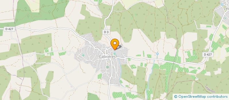 localisation de l'entreprise MONSIEUR MICHEL DAYON  CABRIERES