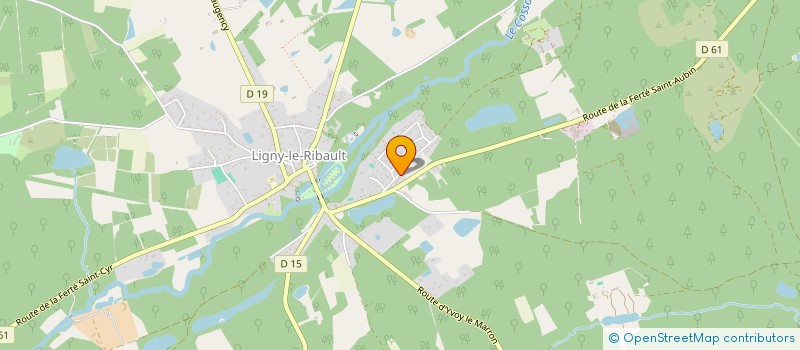 localisation de l'entreprise MONSIEUR MICHEL DE BAUDUS  LIGNY-LE-RIBAULT