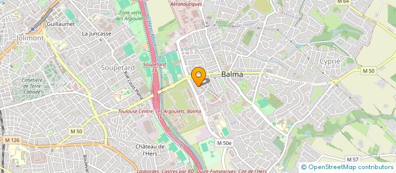 localisation de l'entreprise MONSIEUR MICHEL DE BEUKELAER  BALMA