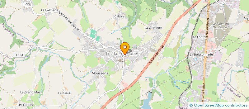 localisation de l'entreprise MONSIEUR MICHEL DE COLOMBI  LUC-LA-PRIMAUBE