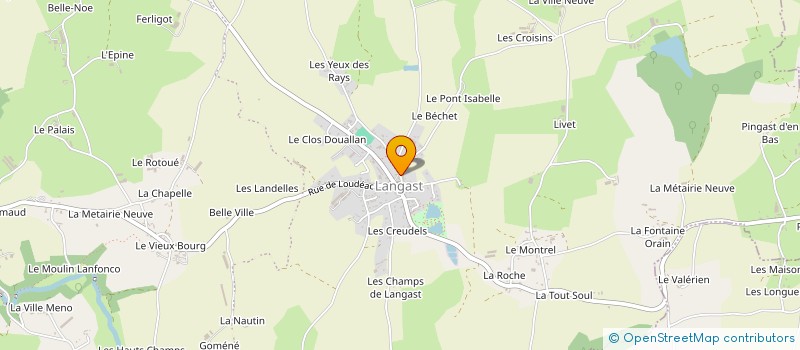 localisation de l'entreprise MONSIEUR MICHEL DE GIGOU  PLOUGUENAST-LANGAST