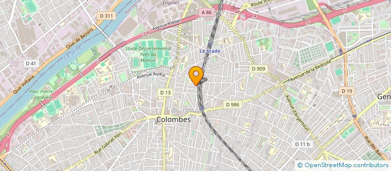 localisation de l'entreprise MONSIEUR MICHEL DE LEO à COLOMBES