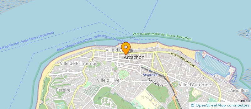 localisation de l'entreprise MONSIEUR MICHEL DE RIGAL à ARCACHON