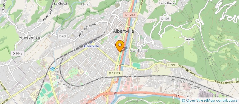 localisation de l'entreprise MONSIEUR MICHEL DE VITIS  ALBERTVILLE