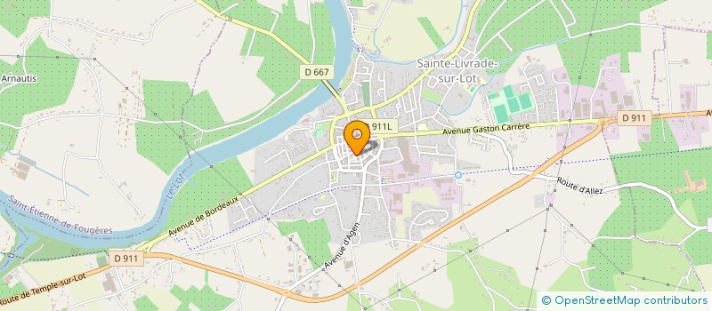 localisation de l'entreprise MONSIEUR MICHEL DEBARD  SAINTE-LIVRADE-SUR-LOT