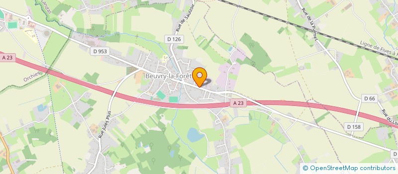 localisation de l'entreprise MONSIEUR MICHEL DEBERGHE  BEUVRY-LA-FORET