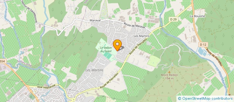 localisation de l'entreprise MONSIEUR MICHEL DEBERNARDI  LA CRAU