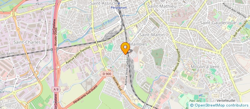 localisation de l'entreprise MONSIEUR MICHEL DEBONNE  PERPIGNAN