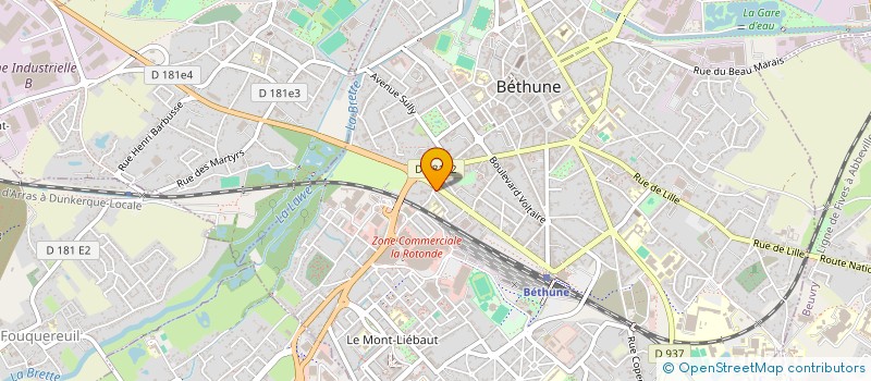 localisation de l'entreprise MONSIEUR MICHEL DEBRIL à BETHUNE