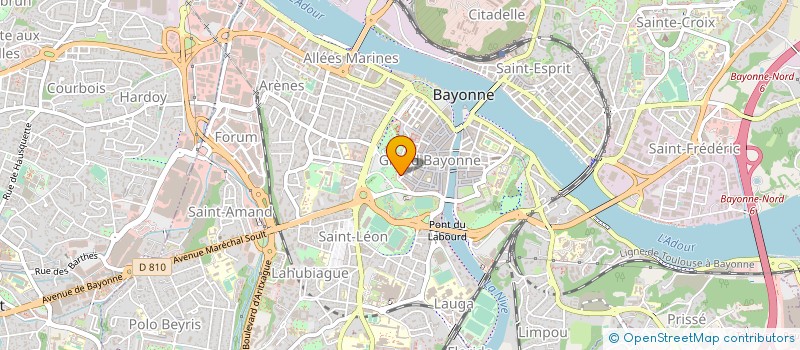 localisation de l'entreprise MONSIEUR MICHEL DECOMBLE à BAYONNE