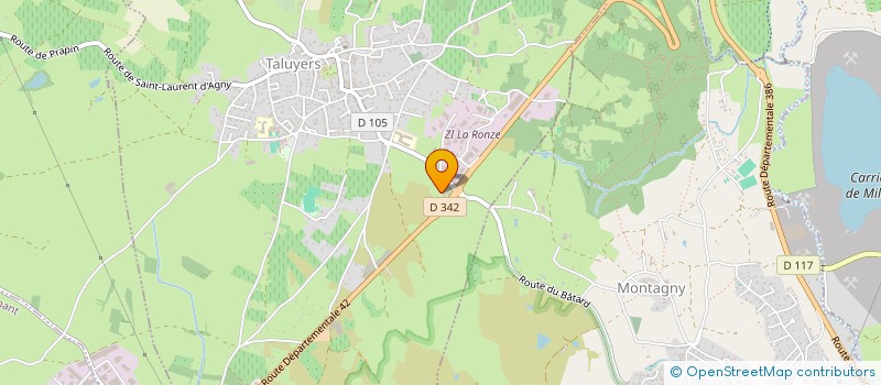 localisation de l'entreprise MONSIEUR MICHEL DEDINGER  TALUYERS