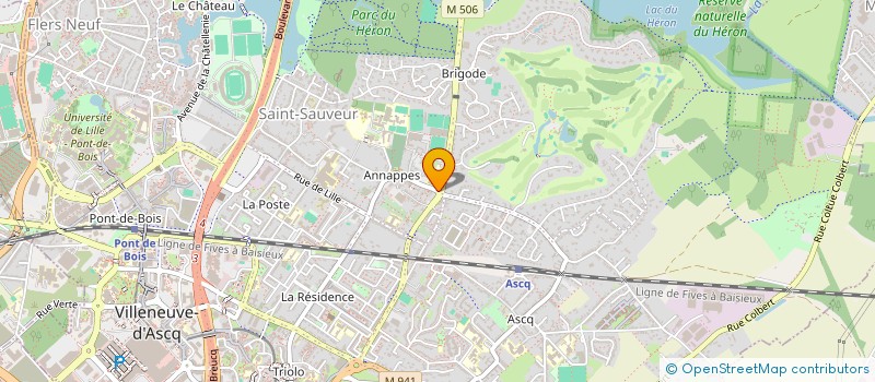 localisation de l'entreprise MONSIEUR MICHEL DEGAND à VILLENEUVE-D'ASCQ