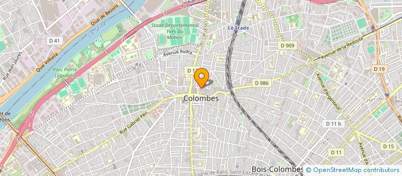 localisation de l'entreprise MONSIEUR MICHEL DEGRE à COLOMBES