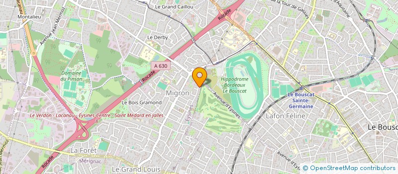 localisation de l'entreprise MONSIEUR MICHEL DEGUILHEM  EYSINES